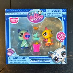 PET PAIRS JUNGLE PALS #90 & #91 Littlest Pet Shop - Hasbro LPS NEW IN BOX